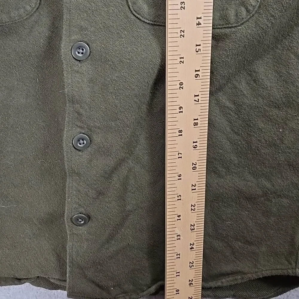 Madewell Shirt Easy Fit Work Men’s Size Medium Heavy flannel Shacket - Picture 6 of 9